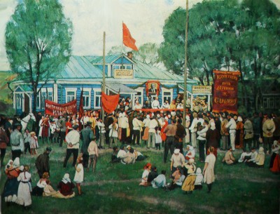 К.Ф.Юон. Праздник кооператоров в деревне. 1928.JPG