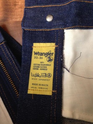 Wrangler Blue Bell 32x36 made in Malta 2.JPG