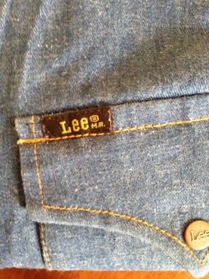 Lee shirt copper buttons size L made in Hong Kong 4.JPG